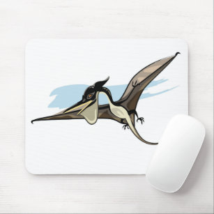 Tapis De Souris Illustration D'Un Pteranodon Dinosaure.