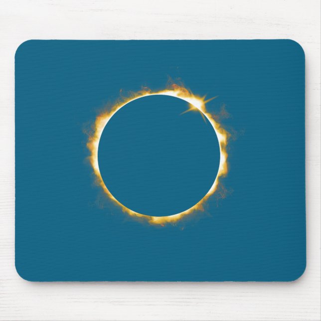 Tapis De Souris Illustration Éclipse Solaire 21 Août 2017 (Devant)