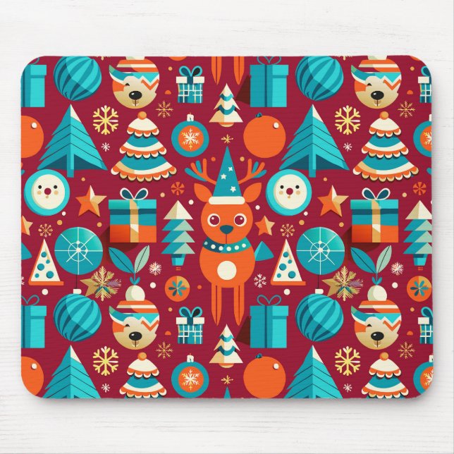 Tapis De Souris Illustration festive (Devant)