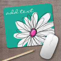 Illustration florale tendance - rose et vert