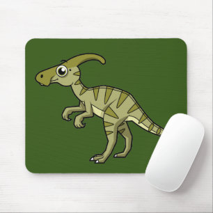 Tapis De Souris Illustration Mignonne D'Un Parasaurolophus Dinosau