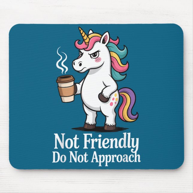 Tapis De Souris Illustration non amicale non accessible (Devant)
