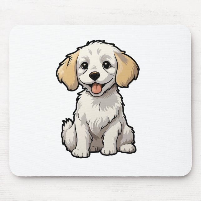 Tapis De Souris Illustration pour chien de dessin (Devant)