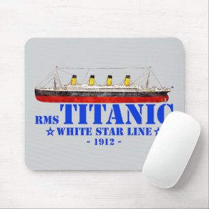 Tapis De Souris Illustration Titanic RMS - White Star Line 1912