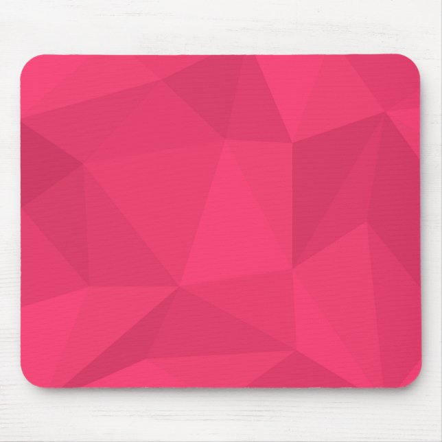 Tapis De Souris Illustration triangle rose, cool, unique, tendance (Devant)
