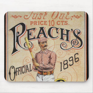 Tapis De Souris Illustration vintage baseball de sport, couverture
