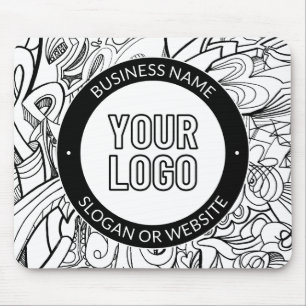 Tapis De Souris Illustrations de style moderne et votre logo avec