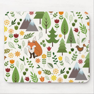 Tapis De Souris Illustrations scandinaves de style sur le motif