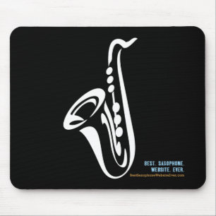 Tapis de souris illustré de saxophone