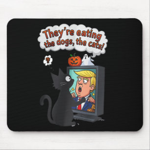 Tapis De Souris Ils Mangent Les Chiens Drôle Anti Trump 