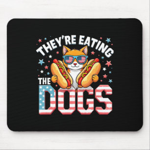 Tapis De Souris Ils mangent les chiens les chats les animaux de co