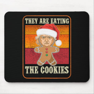 Tapis De Souris Ils Mangent Les Cookies Noël Trump Humour