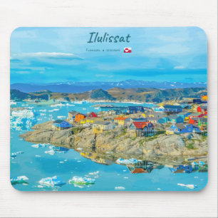 Tapis De Souris Ilulissat, Groenland - Ville des Icebergs