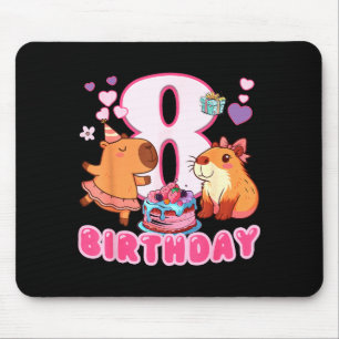 Tapis De Souris Im 8 Year Old Capy Joyeux Anniversaire À Moi 8e An