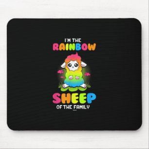 Tapis De Souris Im rainbow brebis de famille   Mignonne conception