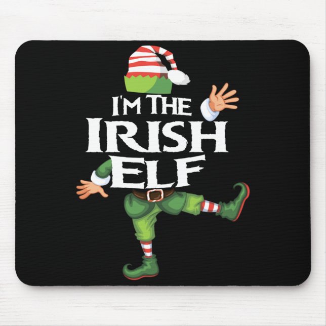 Tapis De Souris Im The Irish Elf Christmas Eve Xmas Elf Squad Cos  (Devant)