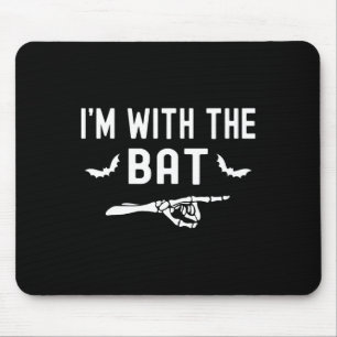 Tapis De Souris I'm With The T Funny Skeleton Halloween Matching C