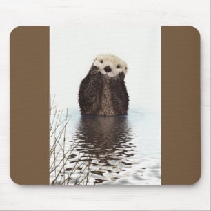 Tapis De Souris Image de la faune de Cute Otter