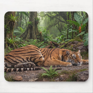 Tapis De Souris Image des années 1820 du tigre royal converti à pa