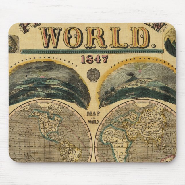 Tapis De Souris Image du monde (Devant)