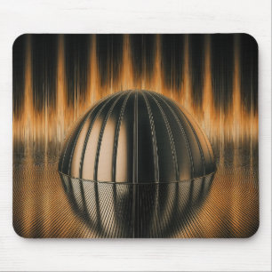 Tapis De Souris Image Fantastique Demi-dôme Bronze Sur Surface Réf