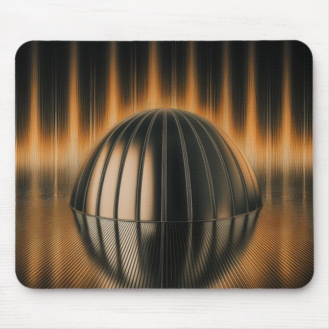Tapis De Souris Image Fantastique Demi-dôme Bronze Sur Surface Réf (Devant)