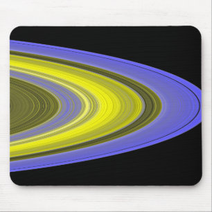 Tapis De Souris Image fausse couleur des anneaux de Saturne