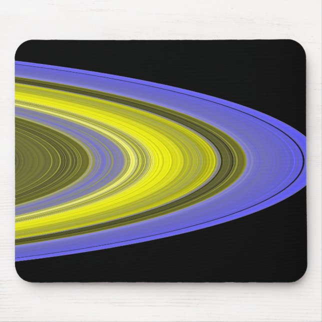 Tapis De Souris Image fausse couleur des anneaux de Saturne (Devant)