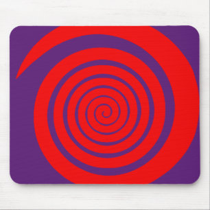 Tapis De Souris image hypnotique rouge