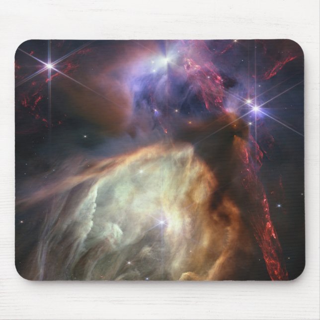 Tapis De Souris Image JWST des étoiles de Rho Ophiuchi (Devant)