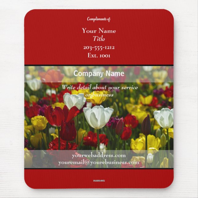 Tapis De Souris Image promotionnelle des fleurs de mousepad - HAMb (Devant)