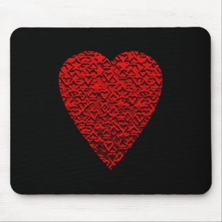Tapis De Souris Image rouge lumineuse de coeur