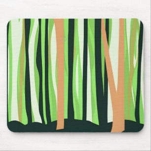 Tapis De Souris image stylisée abstraite d'une forêt