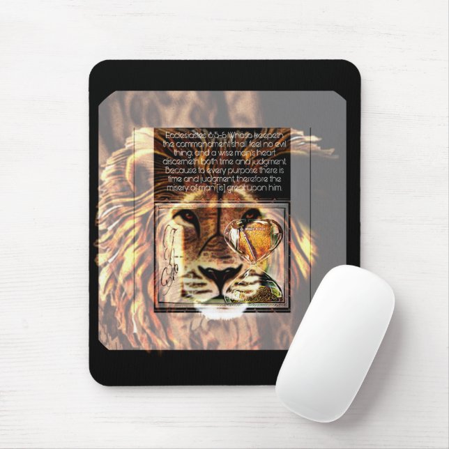 Tapis De Souris Images de l'Écriture : Le Décret du Lion | 2D (Avec souris)