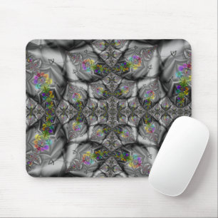 Tapis De Souris Imaginaire Arc-en-ciel Fractal Art