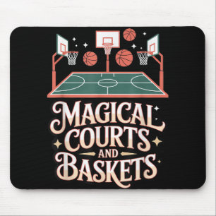 Tapis De Souris Imaginaire Basketball Court Magique Brouillon Styl