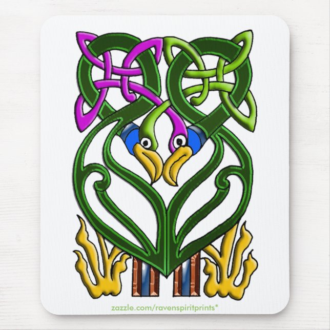 Tapis De Souris IMAGINAIRE CELTIQUE BIRD Design (Devant)
