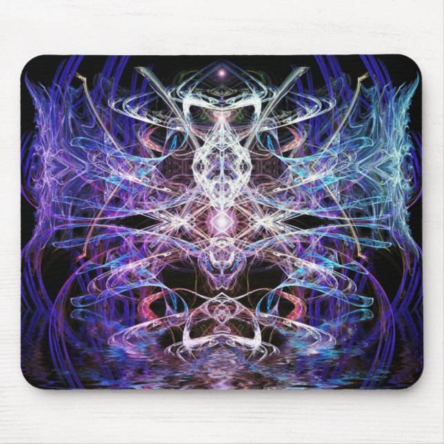 Tapis De Souris imaginaire fractal de libellule Mousepad (Devant)