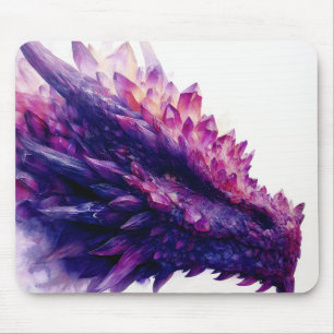 Tapis De Souris Imaginaire mystique Améthyste cristal Dragon Bête