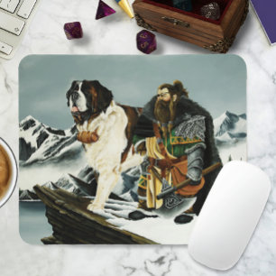 Tapis De Souris Imaginaire nain Saint Bernard Dog