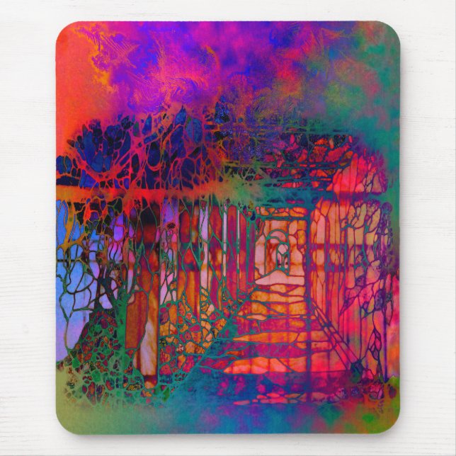 Tapis De Souris Imaginaire rêveur Mousepad de "jardin" (Devant)