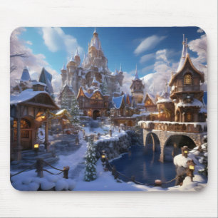 Tapis De Souris Imaginaire Winter City