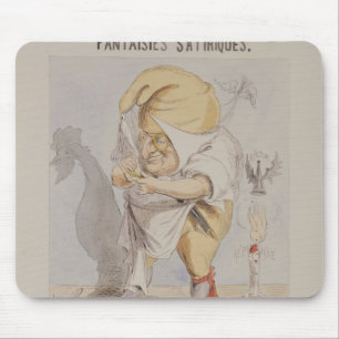 Tapis De Souris Imaginaires satiriques, caricature d'Adolphe