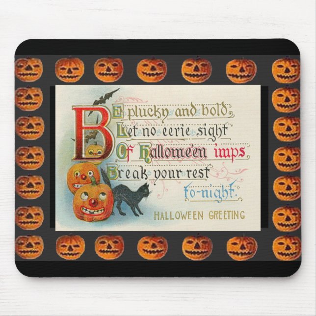 Tapis De Souris Imp Halloween vintage (Devant)