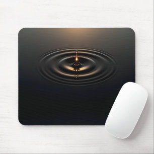 Tapis De Souris Impact doré sur la surface viscale