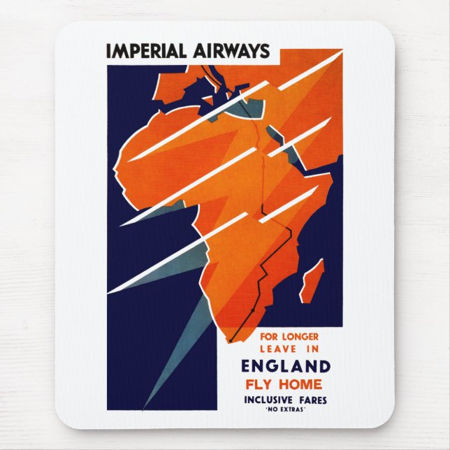 Tapis De Souris Imperial Airways Afrique (Devant)