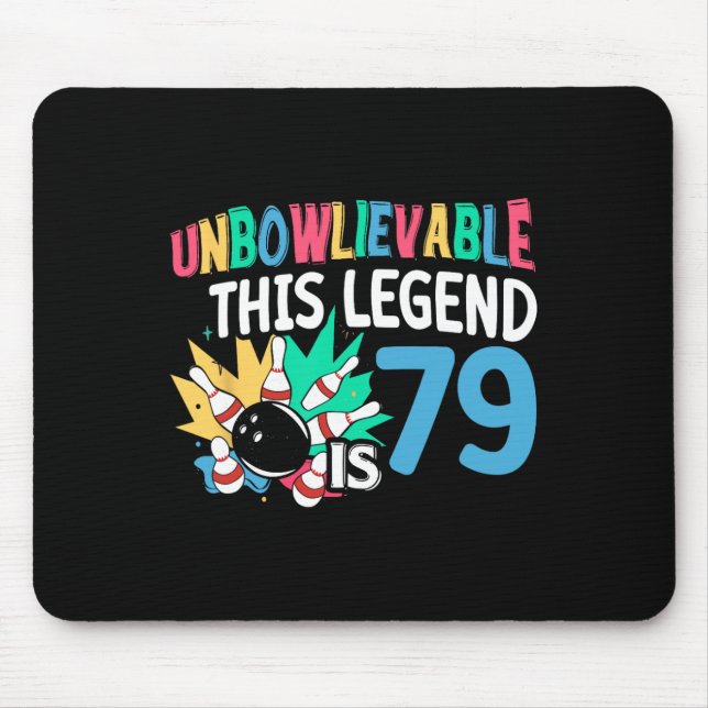 Tapis De Souris Impraticable Cette Légende Est 79 Bowling 79e Nais (Devant)
