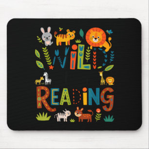 Tapis De Souris Impression animale lit un personnage de livre enfa