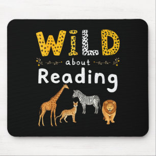 Tapis De Souris Impression animale lit un personnage de livre enfa