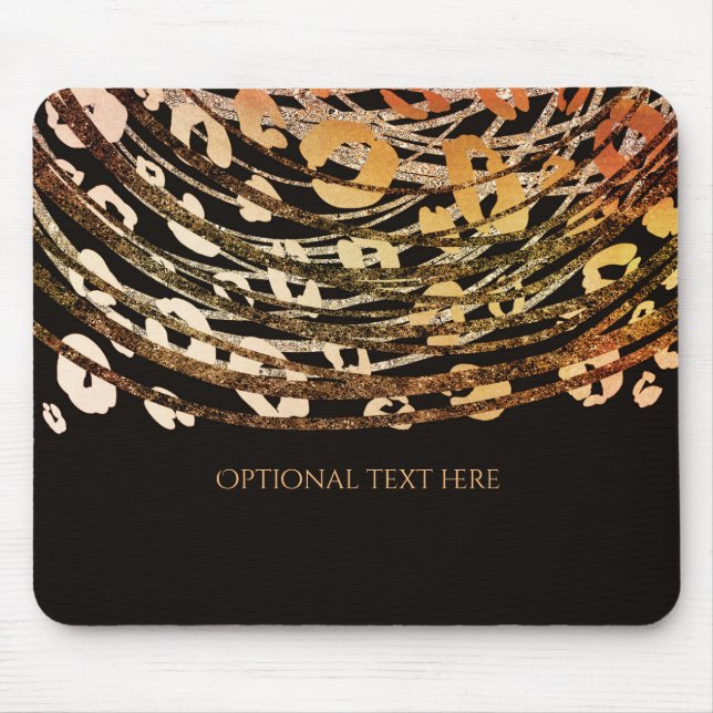 Tapis De Souris Impression Animalière Guépard Orange Bronze Impres (Devant)
